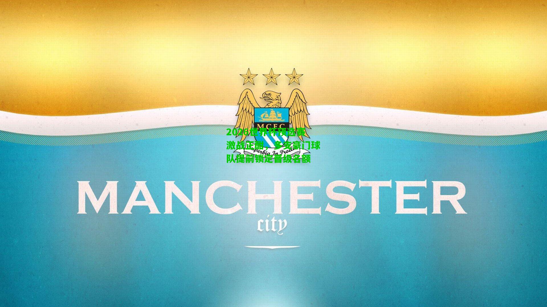 2026世界杯预选赛激战正酣，多支豪门球队提前锁定晋级名额